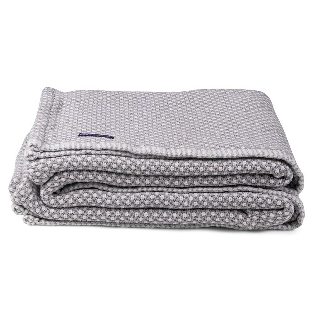 Edgecomb Cotton Blanket - Dove Gray active Current Edgecomb Cotton Blanket Full Full Price group-gallery King machine washable Maine New Lower Price personalization Queen Solids Twin