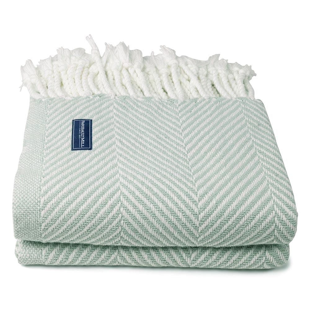 Monhegan Cotton Throw With Fringe active All Throws Best Seller Cotton Throws Current FWM group-gallery Herringbone Collection Herringbone Throw machine washable Monhegan Cotton Throw With Fringe Regular Priced Throws