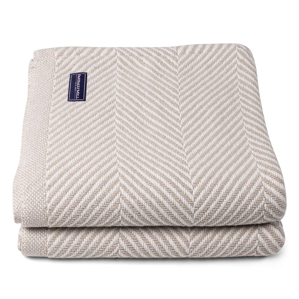 Monhegan Cotton Throw Without Fringe active All Throws Best Seller Cotton Throws Current FWM group-gallery Herringbone Collection Herringbone Throw machine washable Monhegan Cotton Throw Without Fringe Throws
