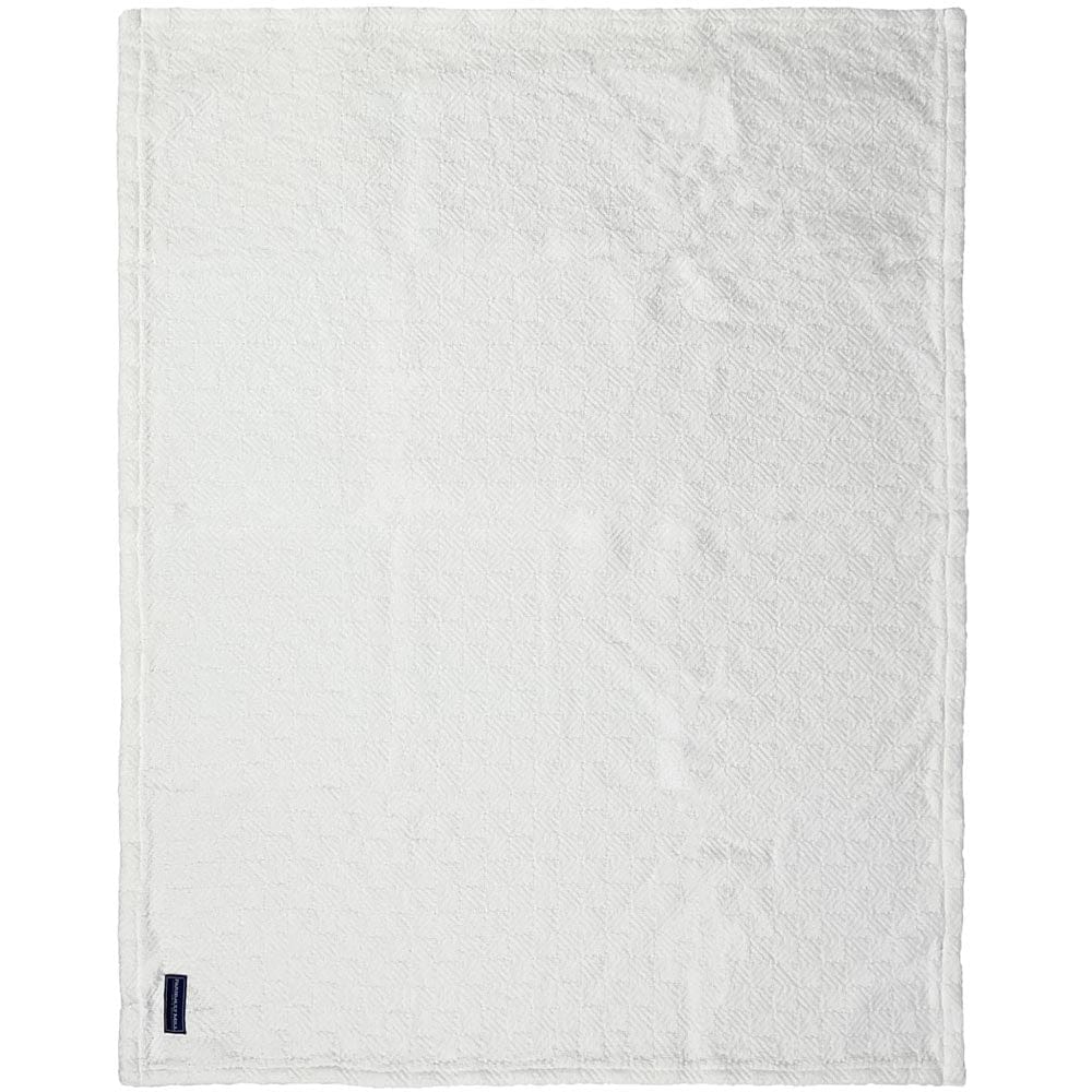 Pogonia Cotton Baby Blanket - White active Current Full Price group-gallery machine washable Maine New Lower Price Patterns & Plaids personalization Pogonia Cotton Baby Blanket