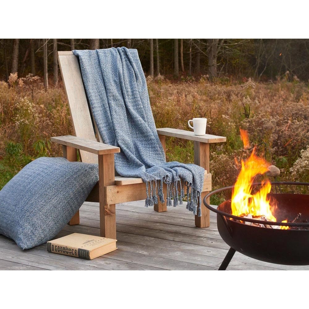 Sebasco Cotton Throw - Blue active group-gallery machine washable Solids