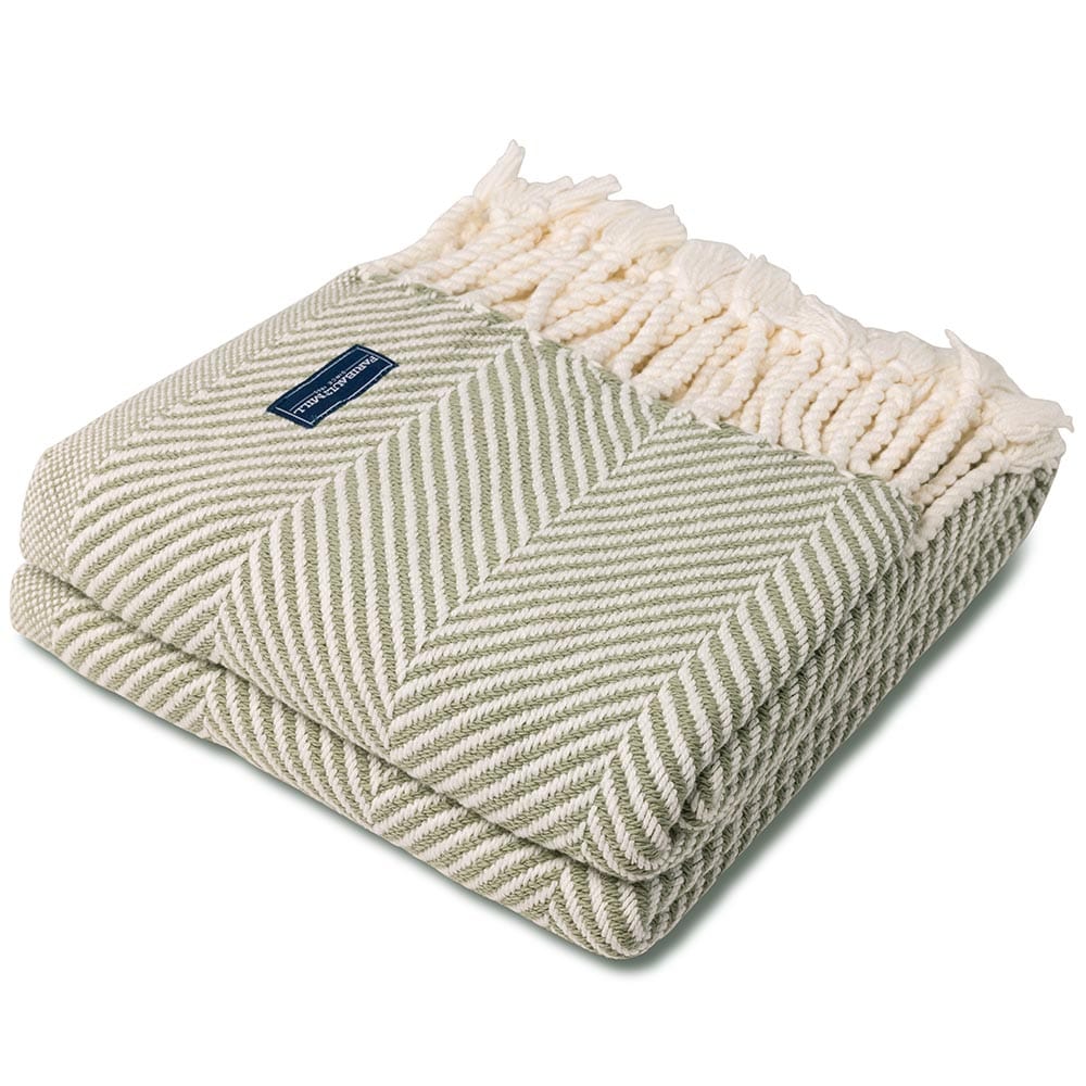 Monhegan Cotton Throw With Fringe - Tea 48" x 70" plus fringe active All Throws Best Seller Cotton Throws Current Full Price FWM group-gallery Herringbone Collection Herringbone Throw machine washable Maine Monhegan Cotton Throw With Fringe New Lower Price personalization Regular Priced Throws