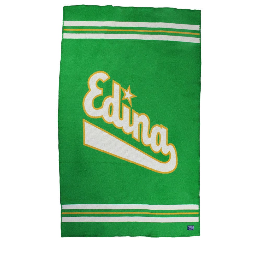Edina High School Throw 42" x 65" active Current Dry clean or hand wash Faribault Full Price New Lower Price
