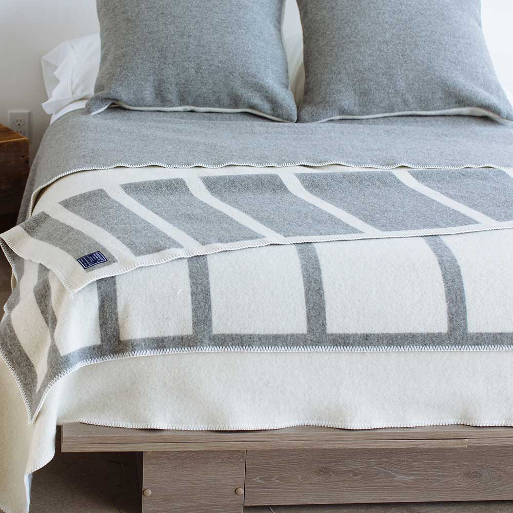 Reversible Framed Stripe Wool Throw active Current Dry clean or hand wash group-gallery Reversible Framed Stripe Wool Throw Stripes