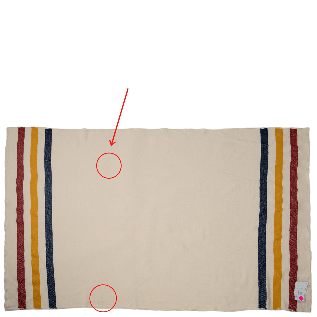 Color Variation Factory Second Bone White Frontier Wool Throw Blanket active Dry clean or hand wash