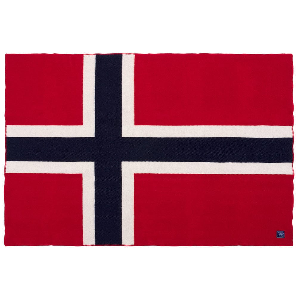 Factory Second Norwegian Flag Wool Throw Norwegian Flag active Dry clean or hand wash Great Flags