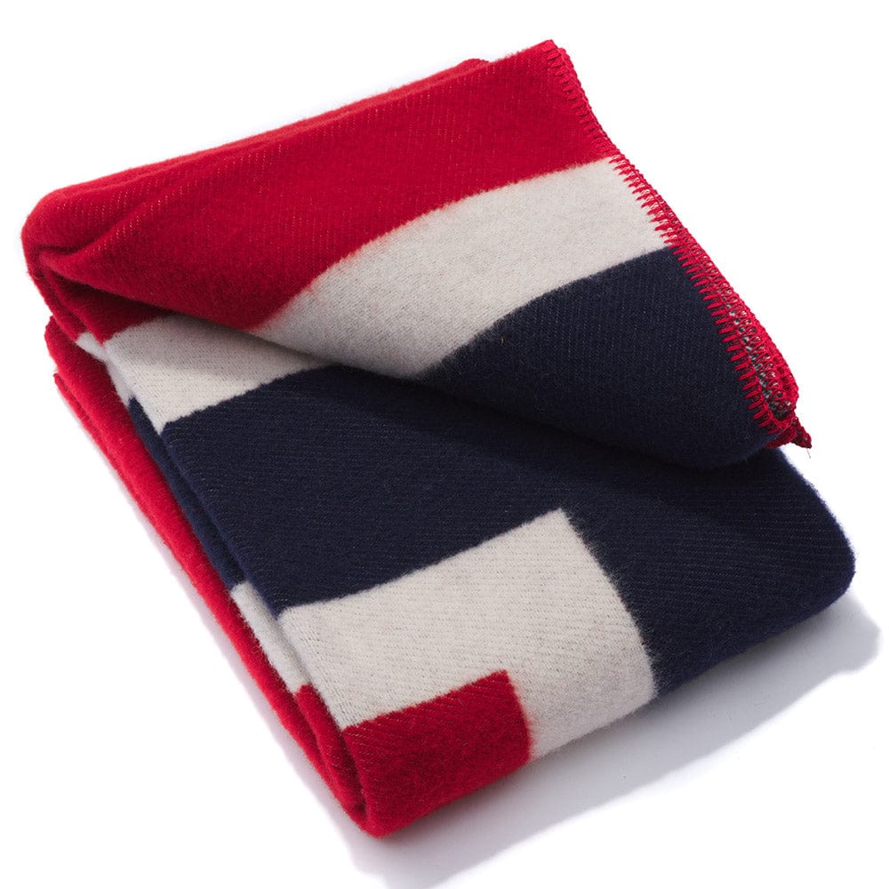 Factory Second Norwegian Flag Wool Throw active Dry clean or hand wash Great Flags