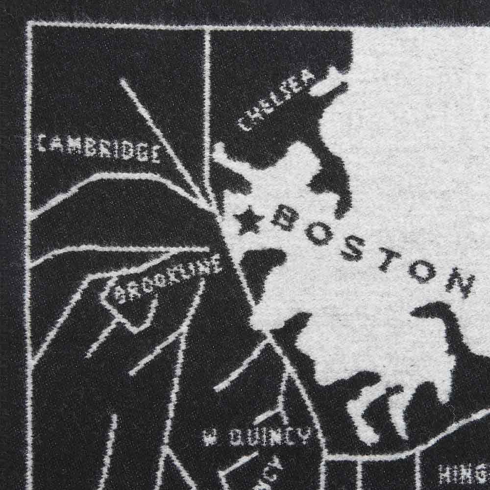 Factory Second Boston Map Wool Throw active Dry clean or hand wash Lakes & Maps