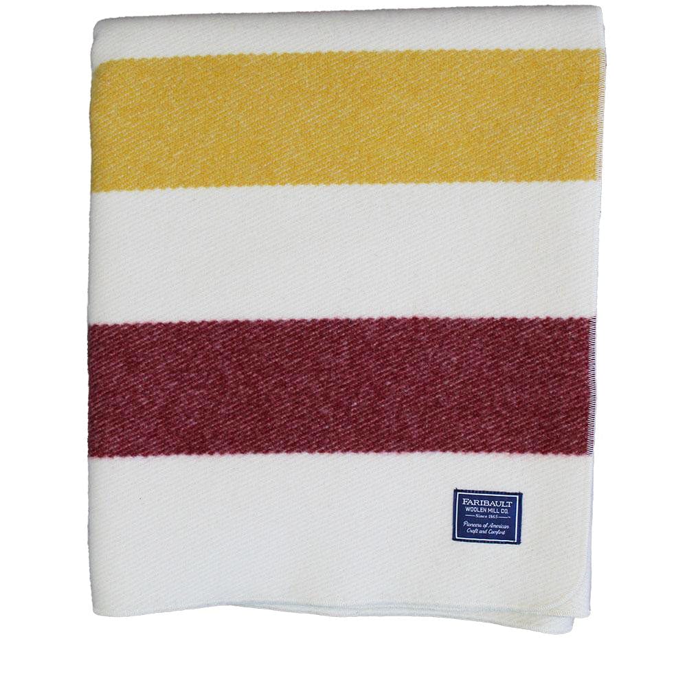 Color Variation Factory Second Frontier Wool Blanket - Natural active Color Variation Factory Second Frontier Wool Blanket Dry clean or hand wash Faribault Full King Queen Twin