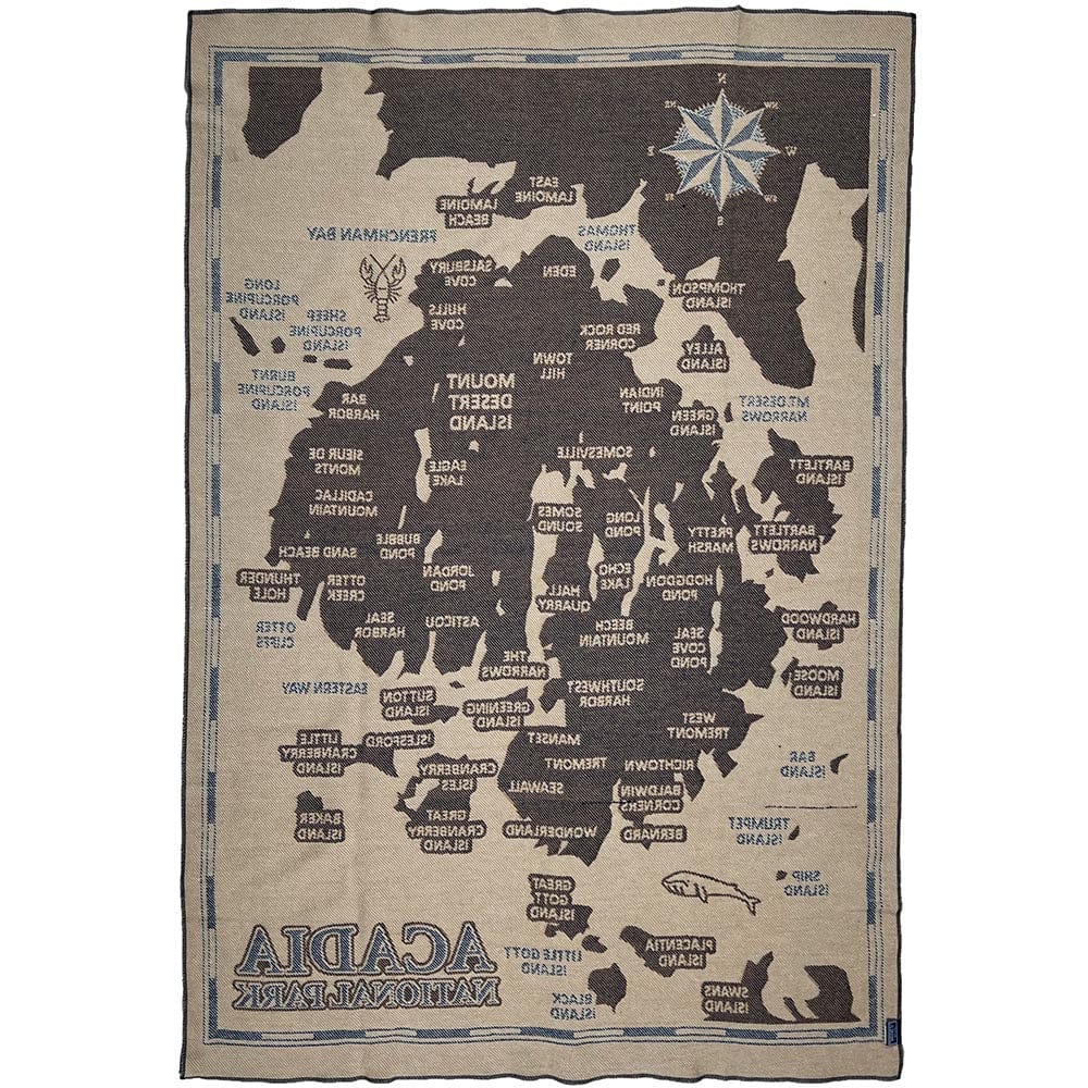 Acadia National Park Wool Throw active Current Dry clean or hand wash Faribault New Lower Price