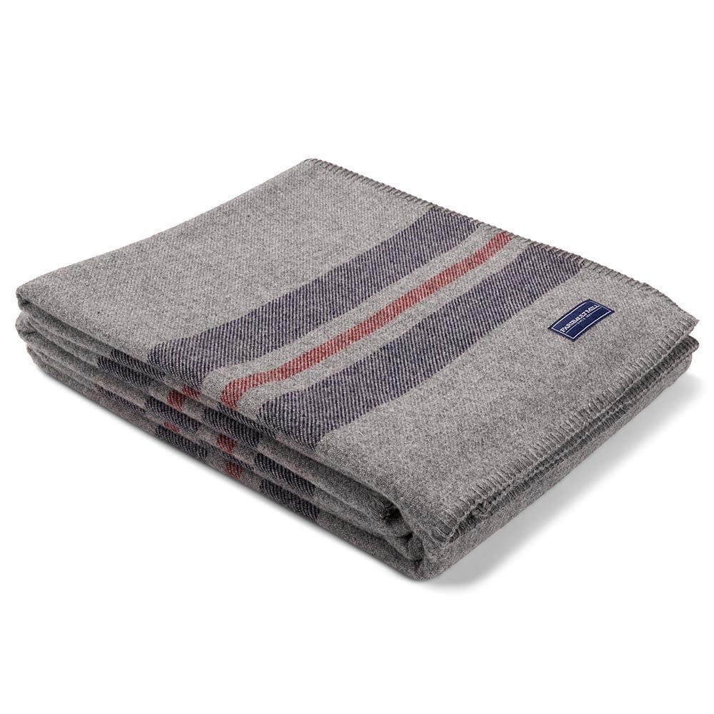 Cabin Wool Blanket - Heather Gray active Cabin Wool Blanket Current Full Full Price group-gallery King machine washable personalization Queen Stripes Twin