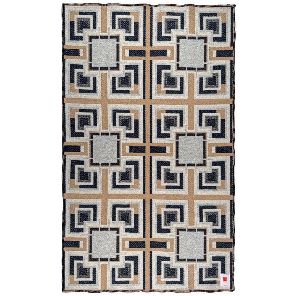 Frank Lloyd Wright Wool Throw Ennis House Textile Block