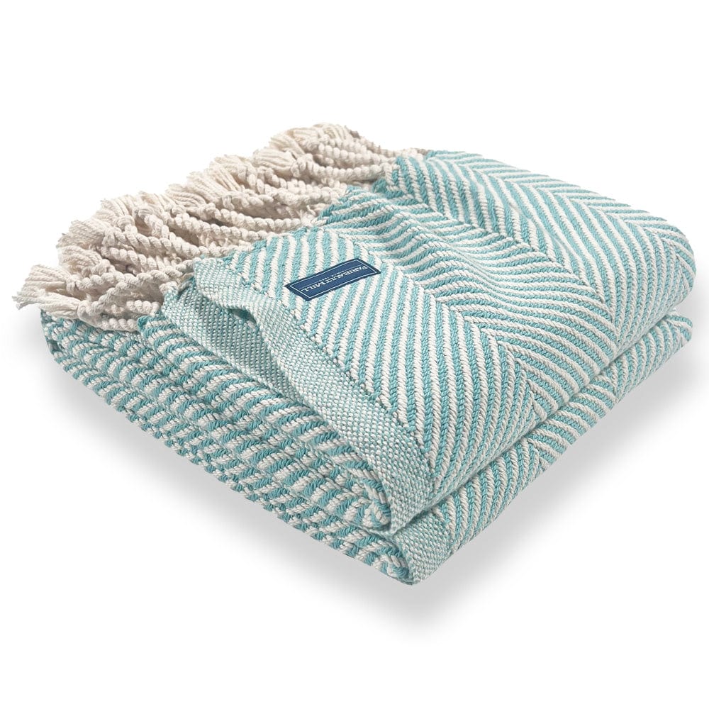 Monhegan Cotton Throw With Fringe active All Throws Best Seller Cotton Throws Current FWM group-gallery Herringbone Collection Herringbone Throw machine washable Monhegan Cotton Throw With Fringe Regular Priced Throws
