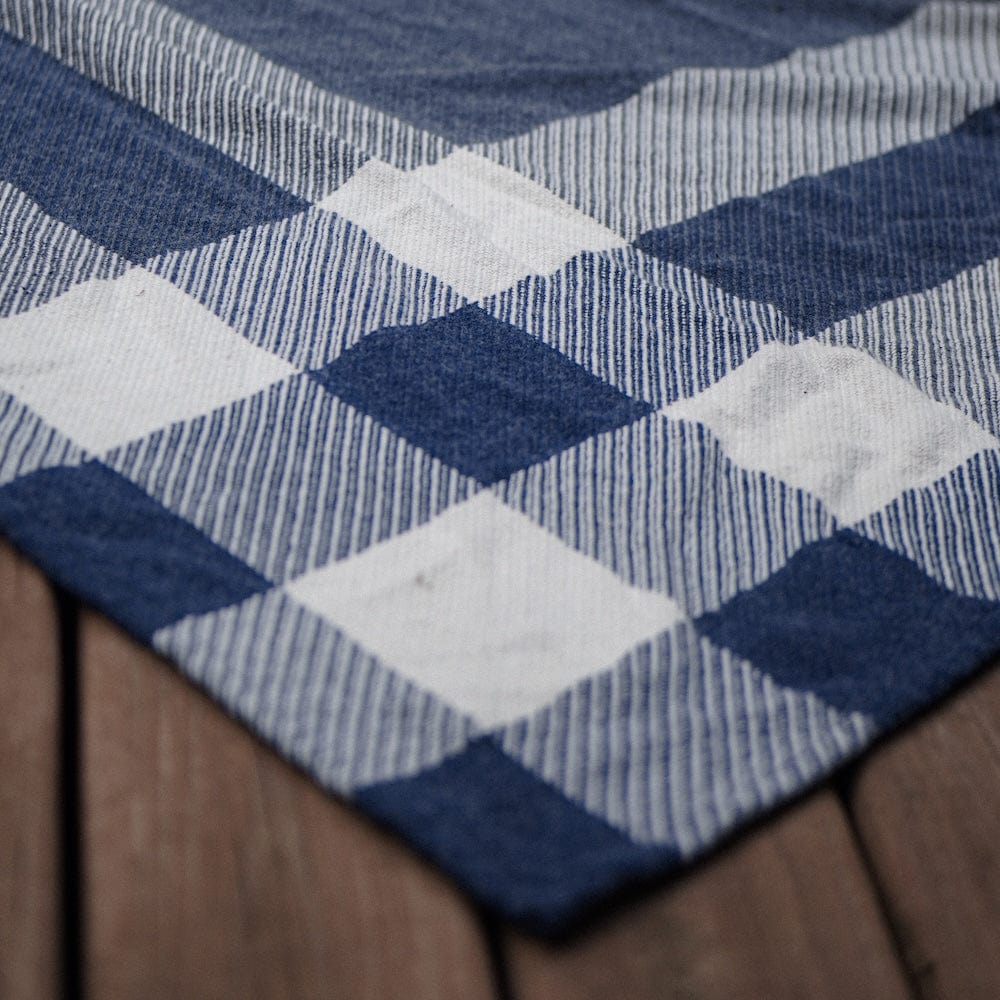 North Star Offset Plaid Throw - Blue Current Faribault Full Price group-gallery Machine Washable New Lower Price North Star Offset Plaid Throw personalization sustainable throws
