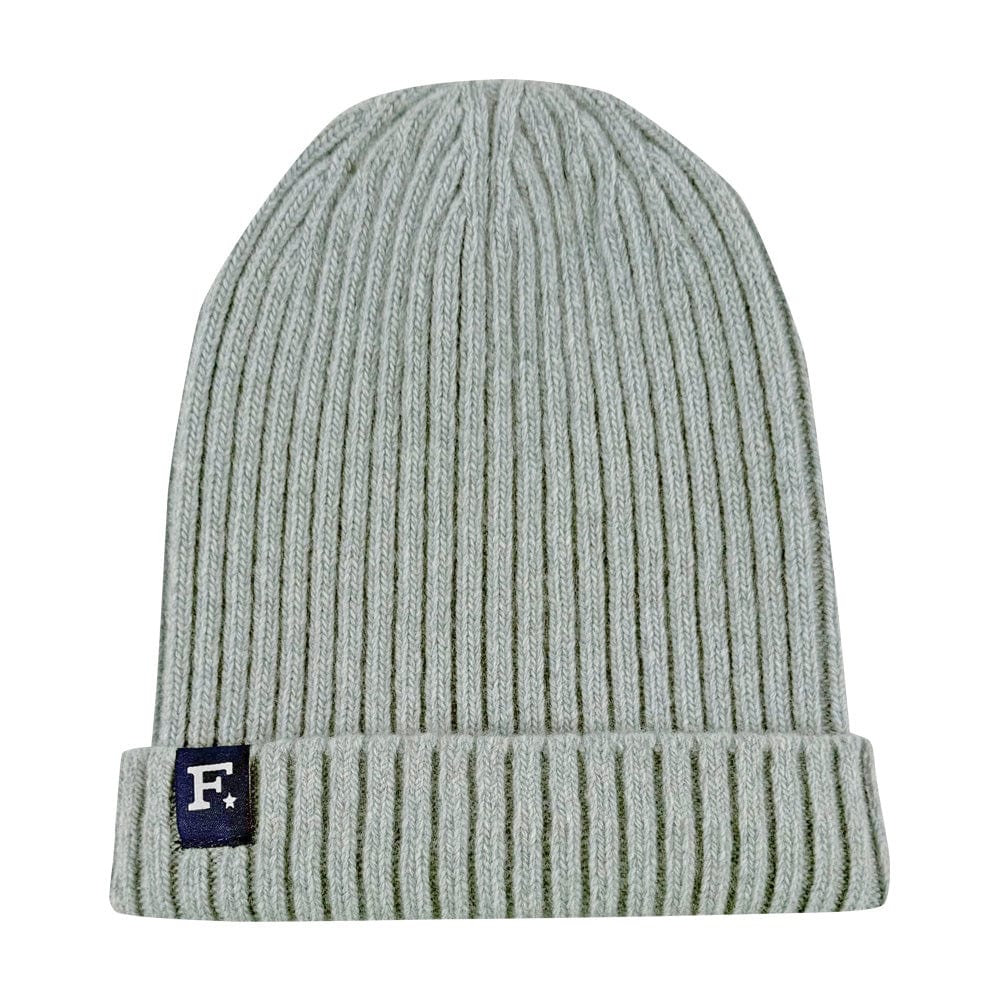 Lambswool Rib Beanie Light Blue