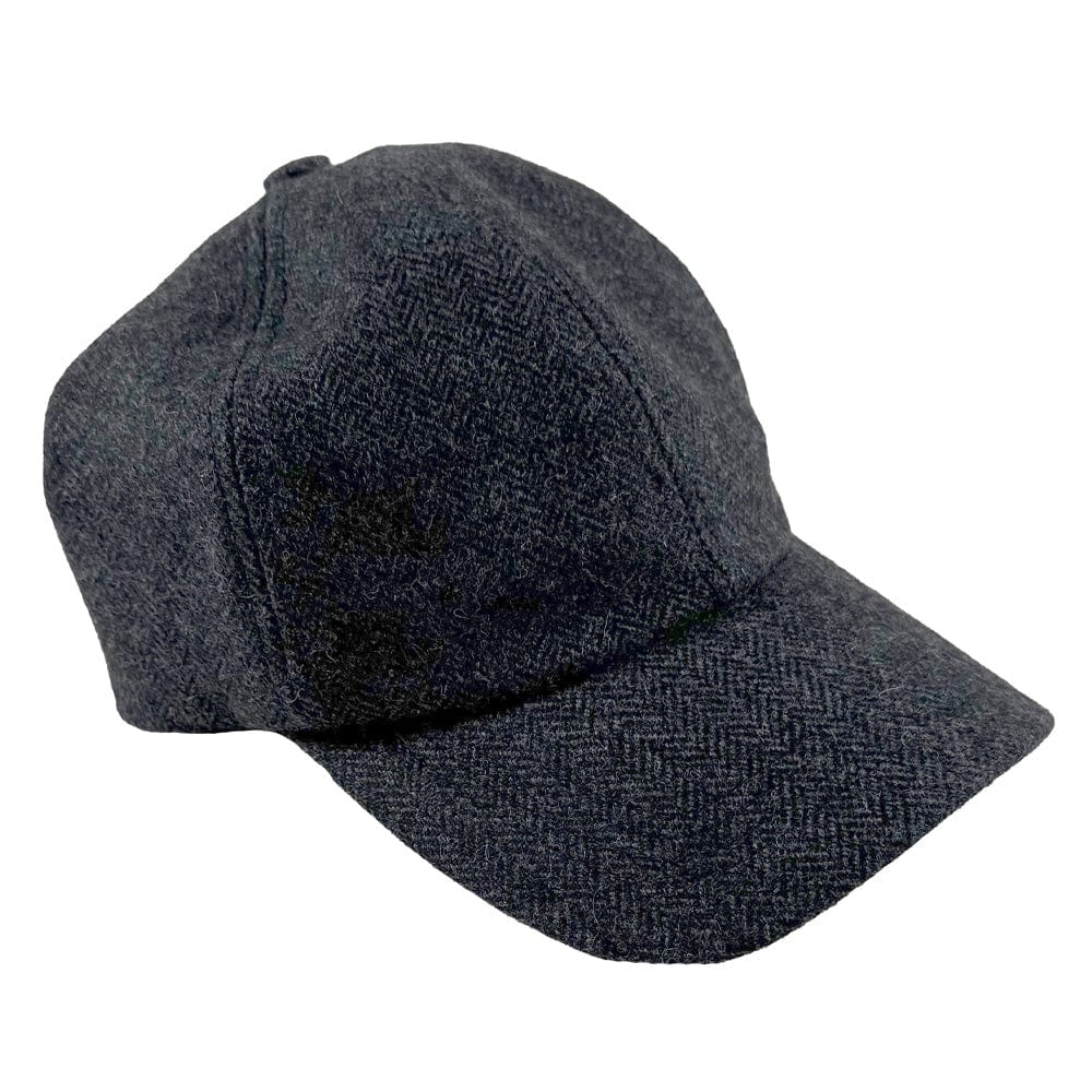 Herringbone Wool Ball Cap Navy
