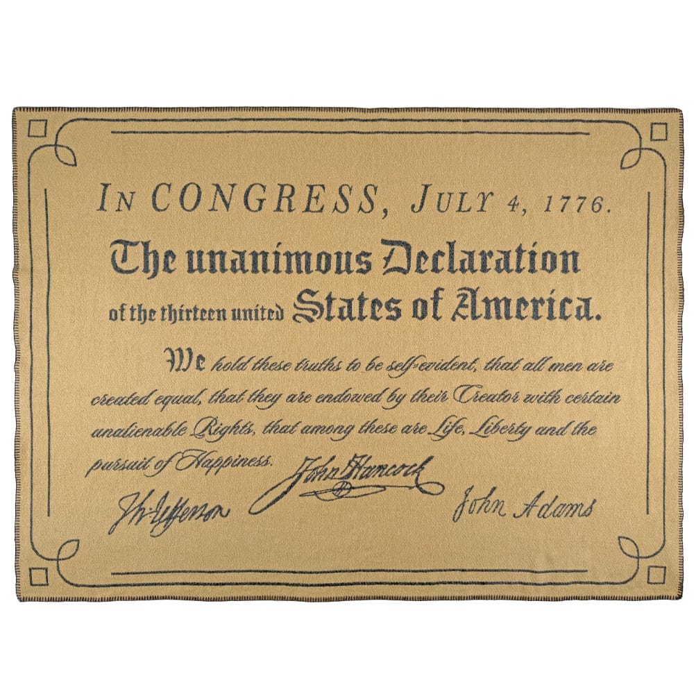 North Star Declaration of Independence Throw 50" x 60" Current Faribault Full Price group-gallery Machine Washable New Lower Price sustainable throws