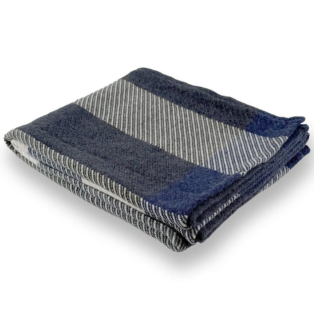 North Star Offset Plaid Throw - Blue 50" x 60" Current Faribault Full Price group-gallery Machine Washable New Lower Price North Star Offset Plaid Throw personalization sustainable throws