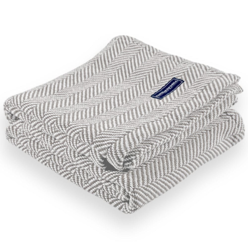 Penobscot Cotton Throw - Dove Gray active Current Full Price group-gallery machine washable Maine New Lower Price Penobscot Cotton Throw Stripes