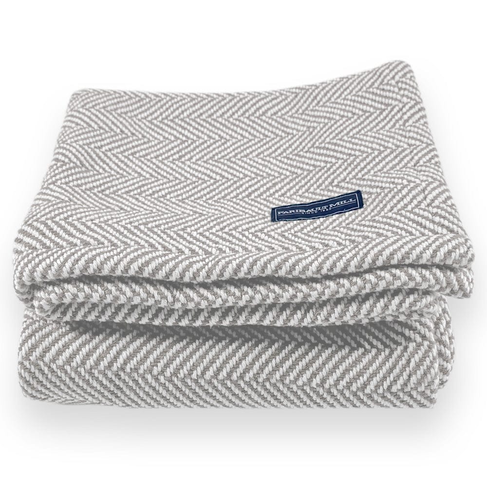 Penobscot Cotton Throw - Dove Gray active Current Full Price group-gallery machine washable Maine New Lower Price Penobscot Cotton Throw Stripes