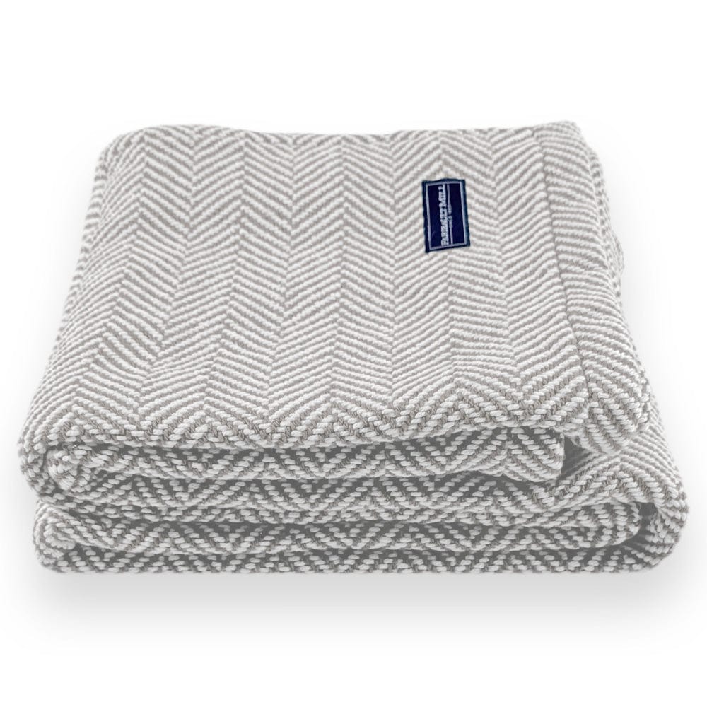 Penobscot Cotton Throw - Dove Gray active Current Full Price group-gallery machine washable Maine New Lower Price Penobscot Cotton Throw Stripes