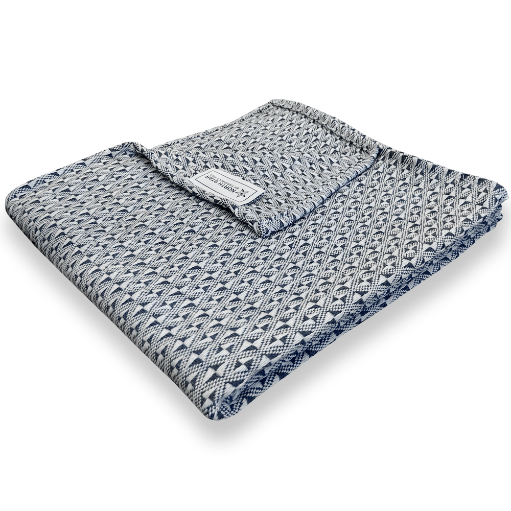 North Star Point Twill Throw Blue