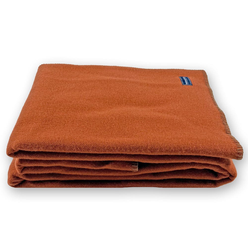 Pure & Simple Wool Blanket - Terracotta active Current Faribault Full Full Price group-gallery King machine washable New Lower Price personalization Pure & Simple Wool Blanket Queen Solids Twin