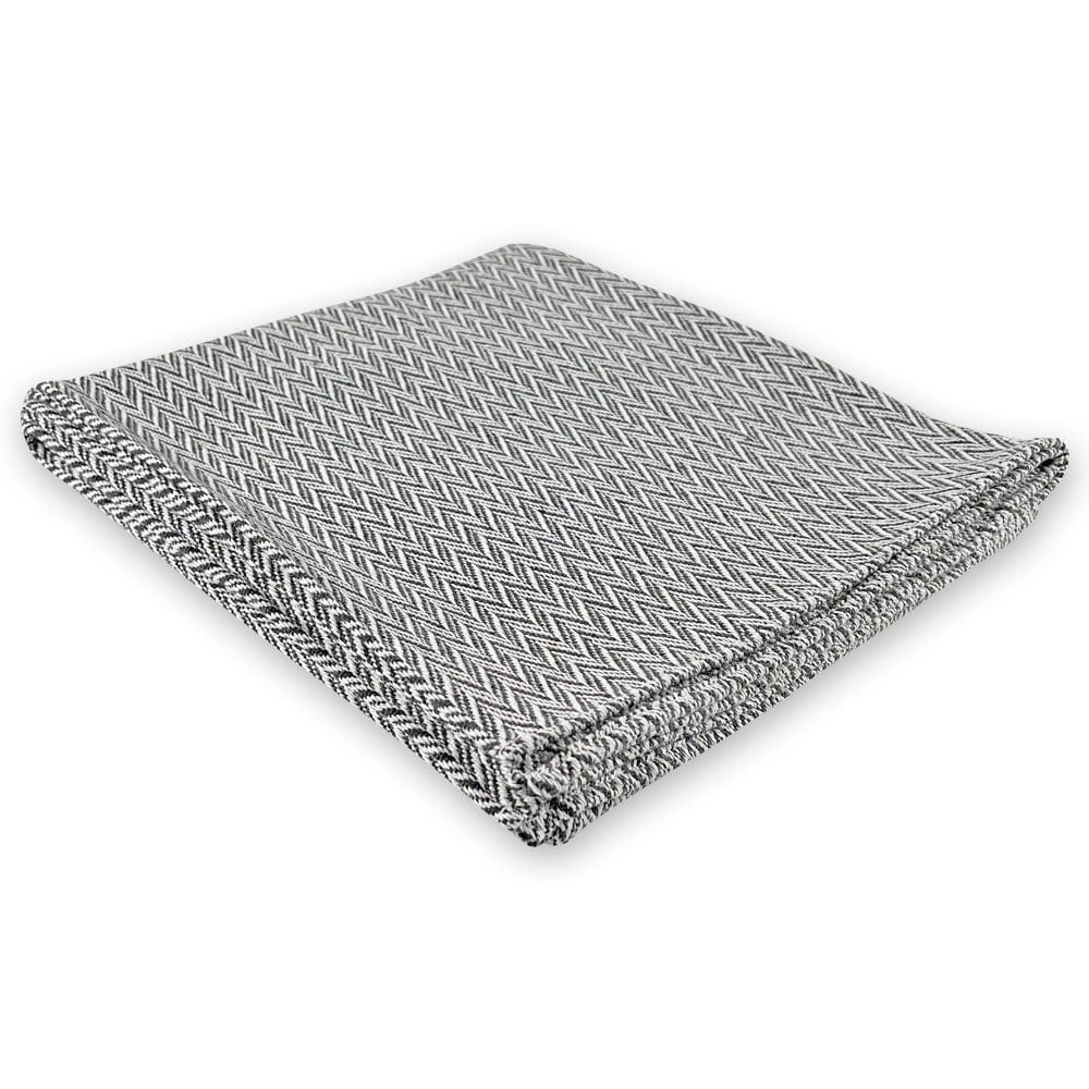 Factory Second North Star Reverse Twill Throw - Charcoal Current Faribault group-gallery Machine Washable north star sustainable throws