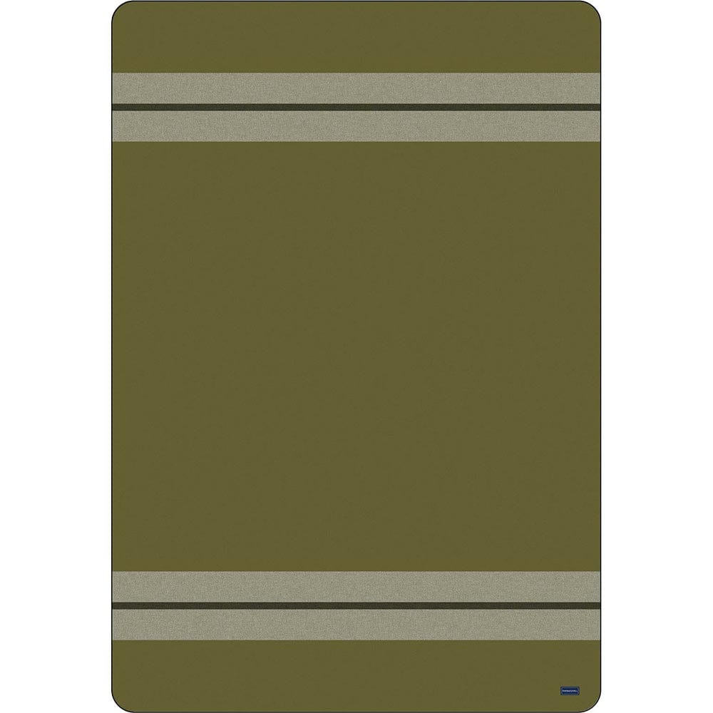 Factory Second Scout Wool Camp Blanket - Moss Green active Current Full King machine washable Queen Scout Wool Camp Blanket Stripes Twin
