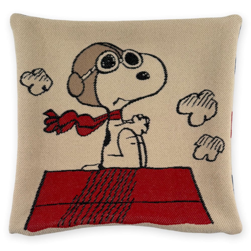 Snoopy Flying Ace Pillow Case 20" x 20" active Current Dry clean or hand wash Faribault Full Price Peanuts