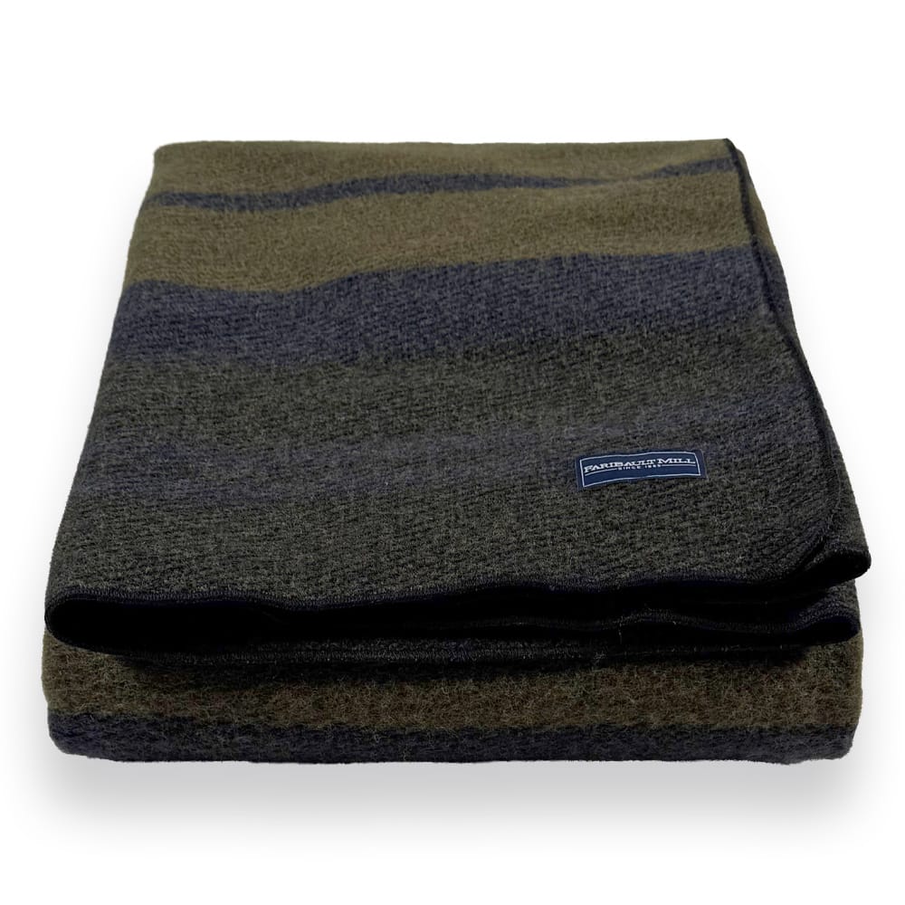 Factory Second Timberline Stripe Wool Blanket active Faribault Full King machine washable Queen Sale Twin