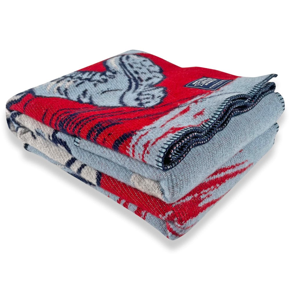 Factory Second Adam Turman Paul Bunyan & Babe the Blue Ox Throw active Artist Collection Current Dry clean or hand wash Factory Second Adam Turman Wool Throw