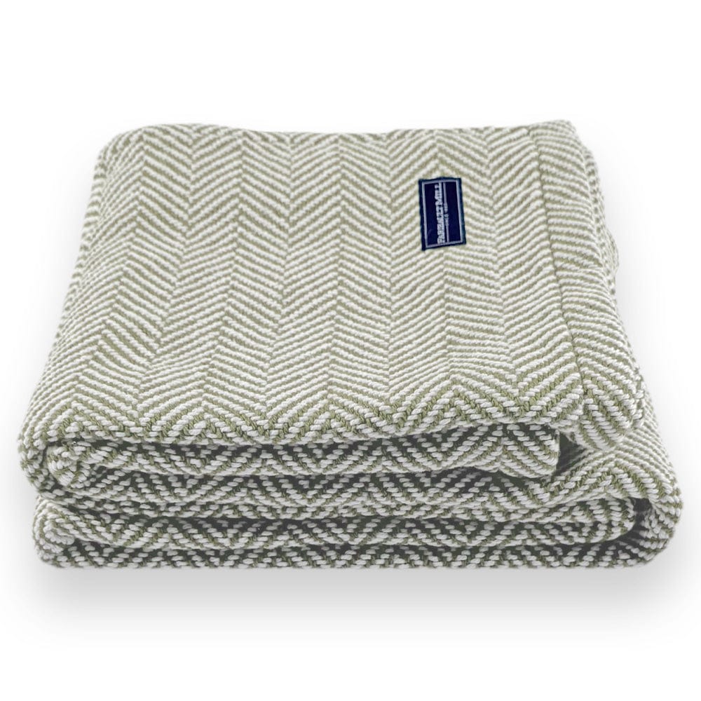 Brahms Mount 42" x 69" Penobscot Cotton Throw - Tea