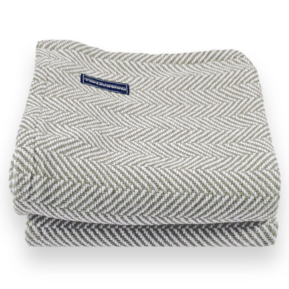 Brahms Mount 42" x 69" Penobscot Cotton Throw - Tea