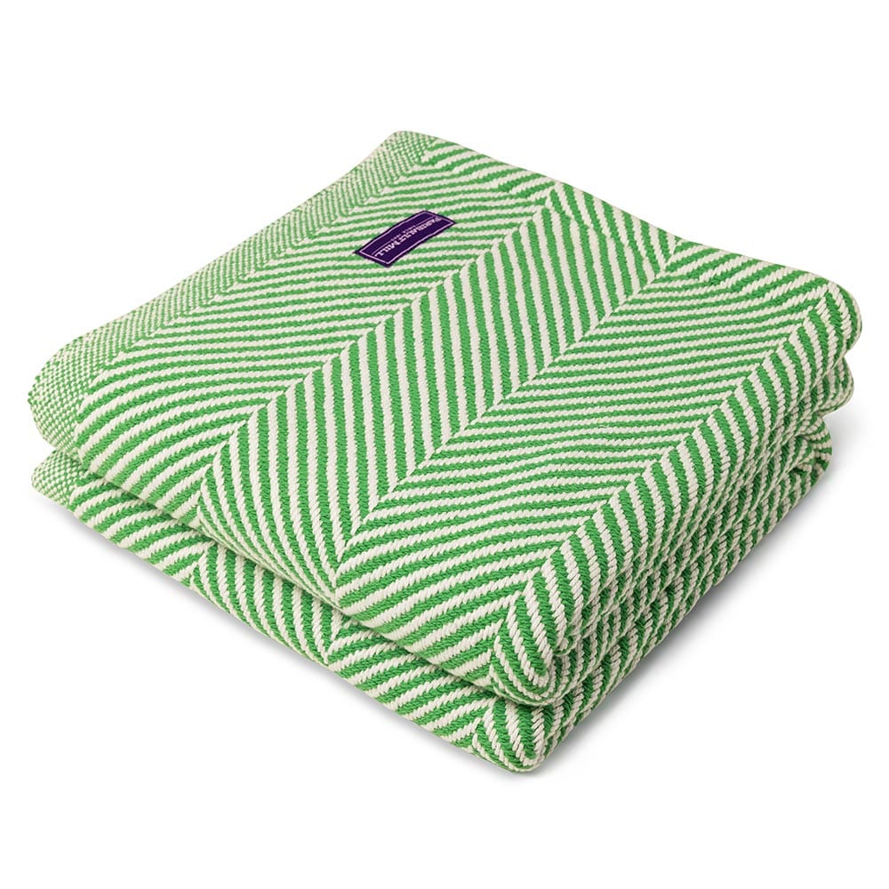 Monhegan Cotton Throw Without Fringe - Sugar Snap Sugar Snap Soft White active All Throws Best Seller Cotton Throws FWM Herringbone Collection Herringbone Throw machine washable Maine Regular Priced Throws