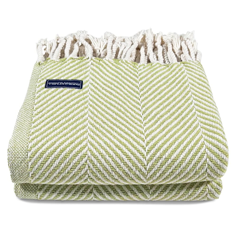 Brahms Mount Monhegan Cotton Throw With Fringe