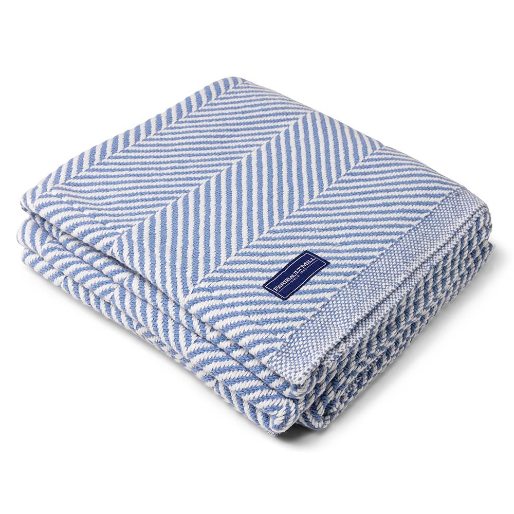 Brahms Mount Monhegan Cotton Throw Without Fringe