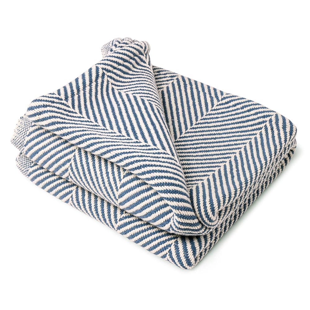 Brahms Mount Monhegan Cotton Throw Without Fringe