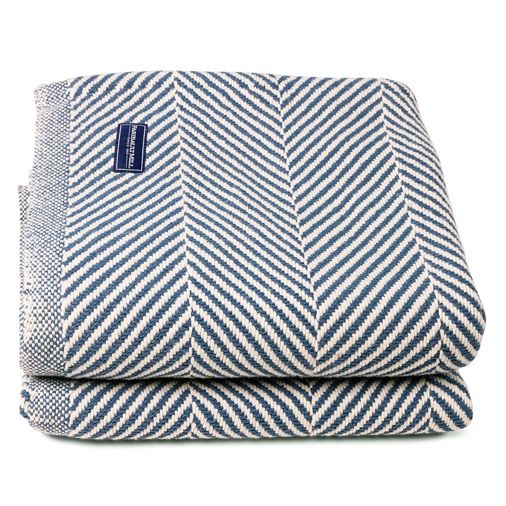 Brahms Mount Monhegan Cotton Throw Without Fringe
