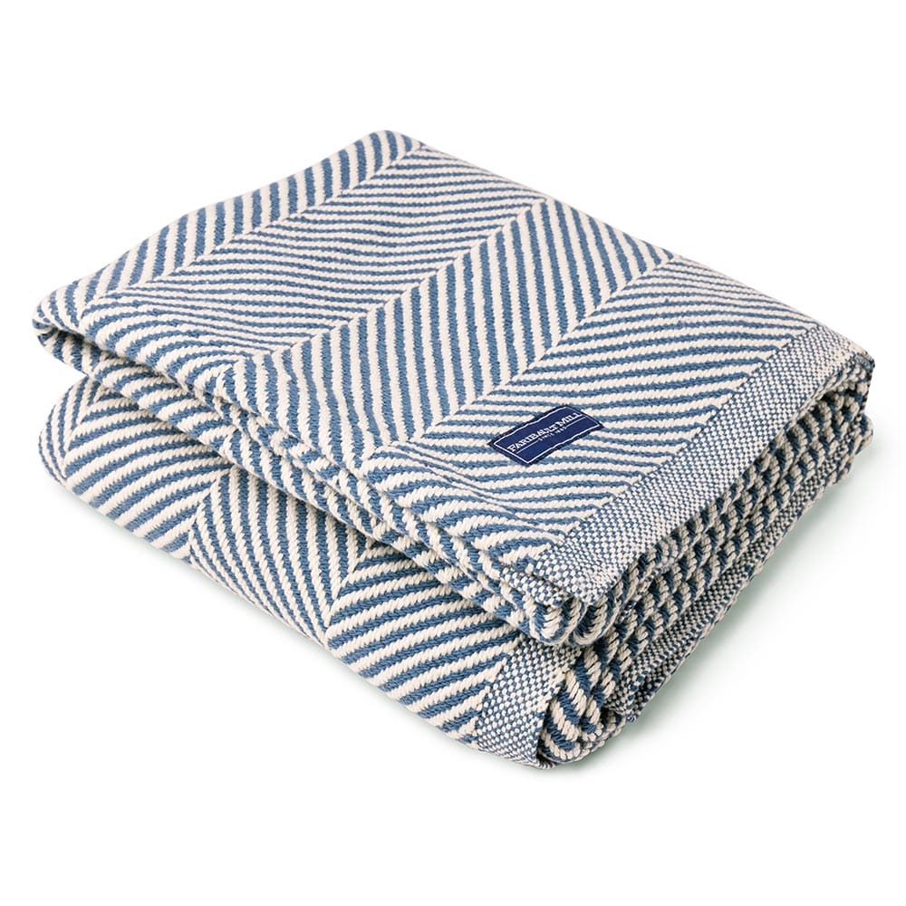 Brahms Mount Monhegan Cotton Throw Without Fringe