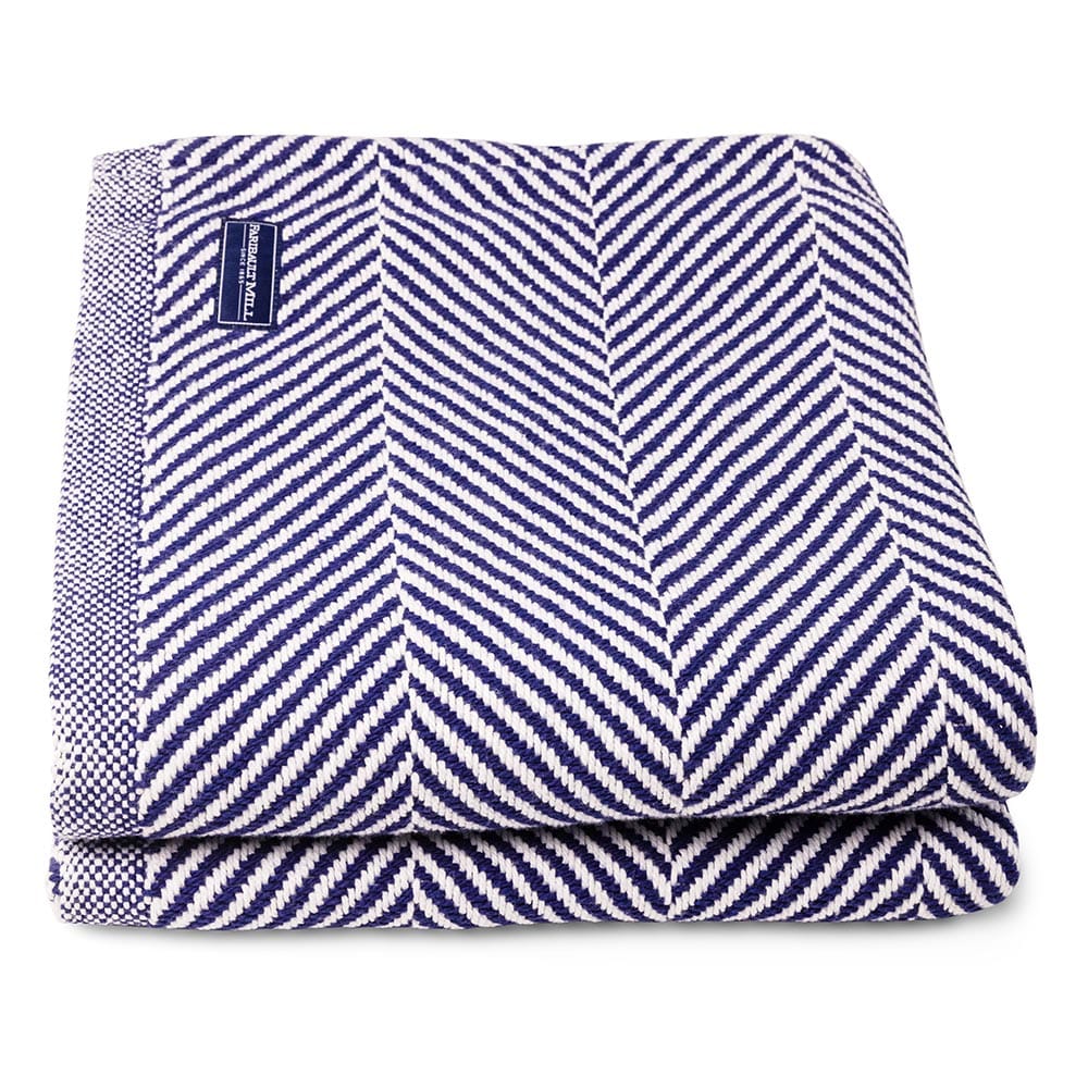 Brahms Mount Monhegan Cotton Throw Without Fringe
