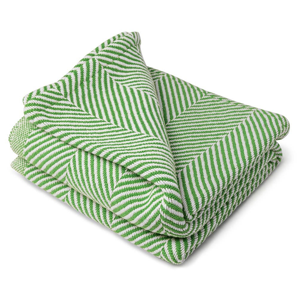 Monhegan Cotton Throw Without Fringe - Sugar Snap active All Throws Best Seller Cotton Throws FWM Herringbone Collection Herringbone Throw machine washable Maine Regular Priced Throws