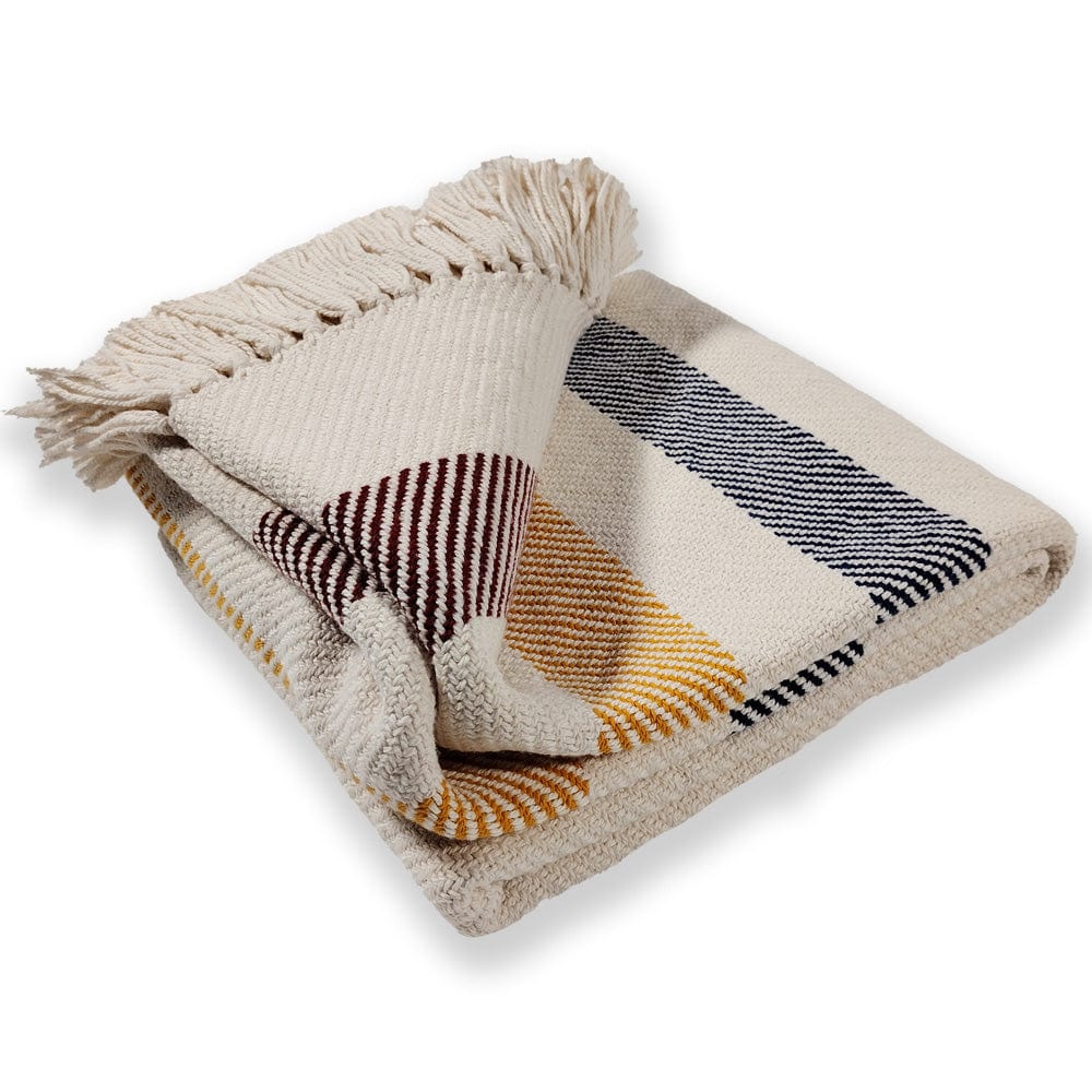 Brahms Mount Natural Frontier Cotton Throw