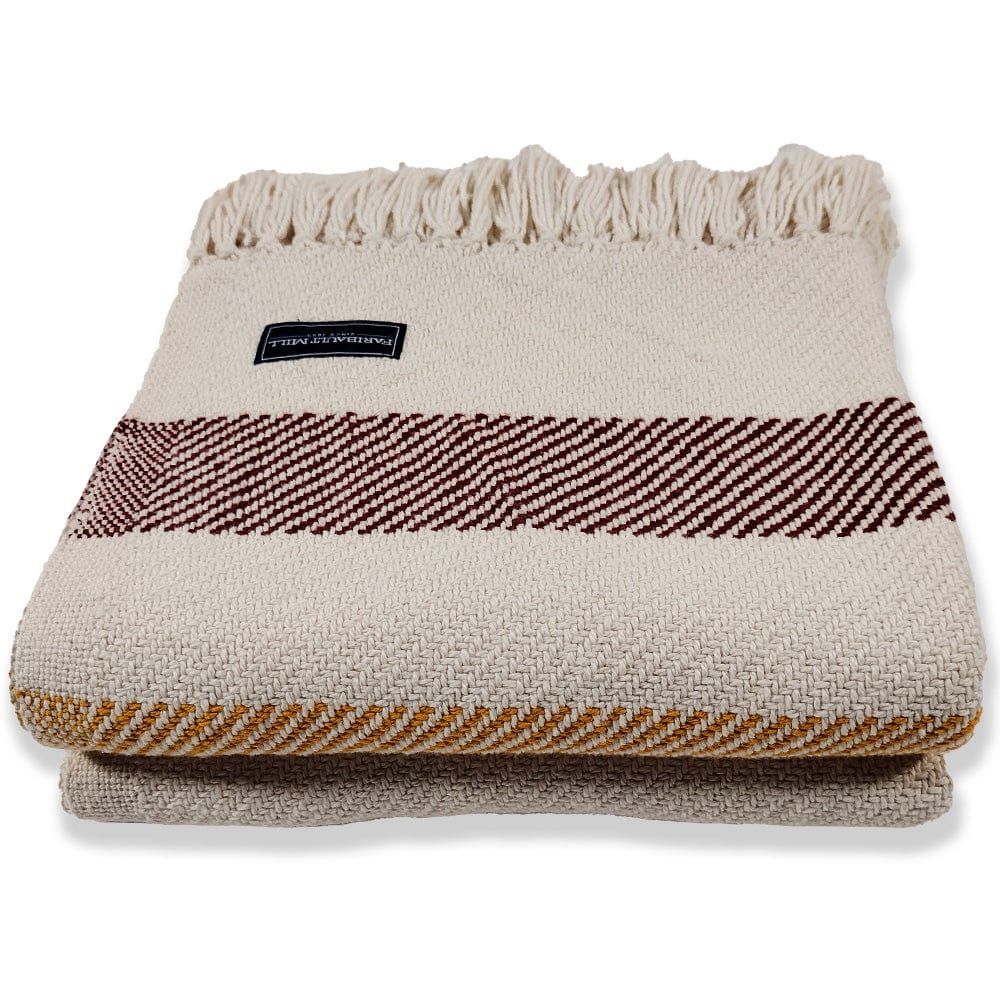 Brahms Mount Natural Frontier Cotton Throw