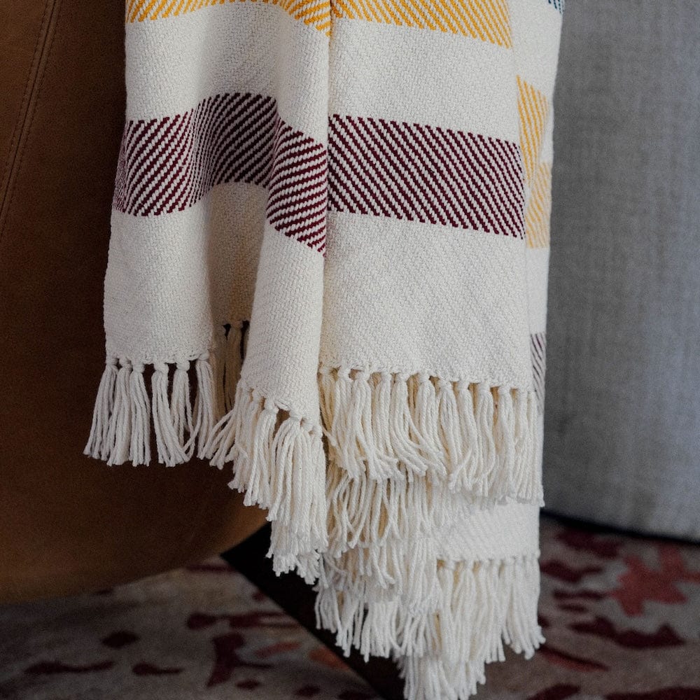 Brahms Mount Natural Frontier Cotton Throw
