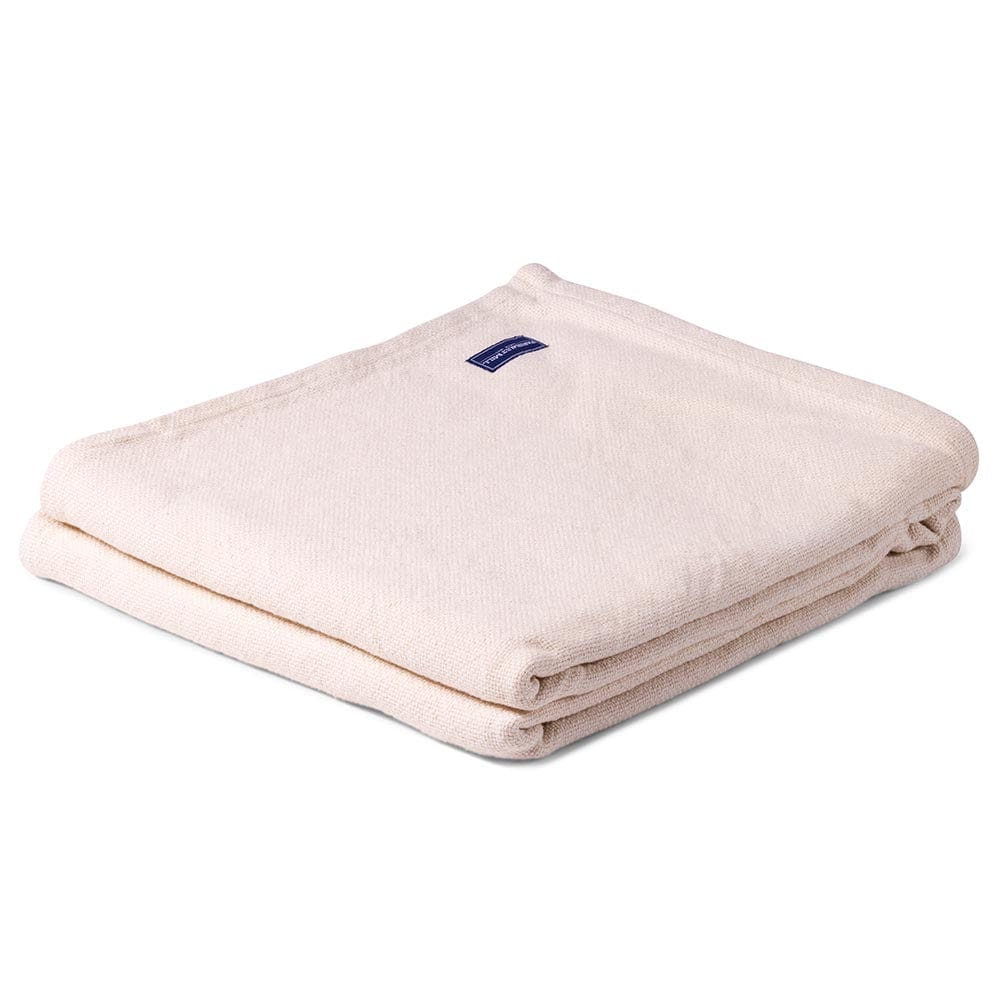 Brahms Mount Twin Pure & Simple Cotton Blanket - Natural