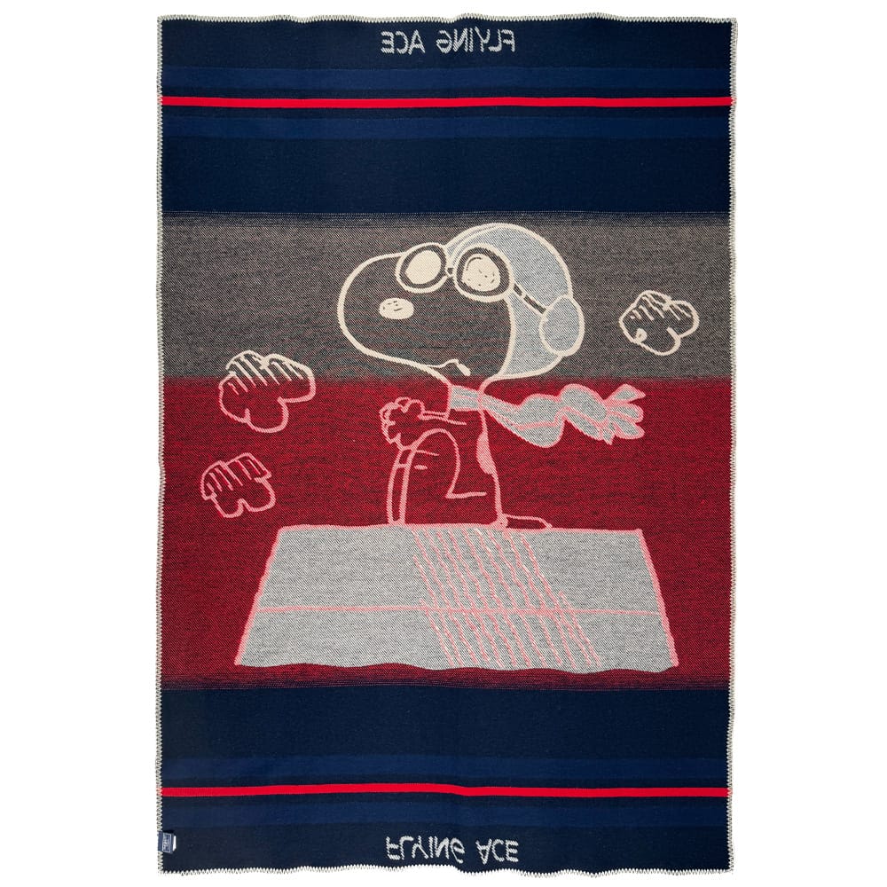Faribault Mill 42" x 65" Factory Second Snoopy Flying Ace Wool Throw Blanket