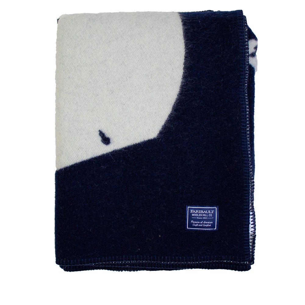 Faribault Mill 42" x 65" Map Nantucket Wool  Throw
