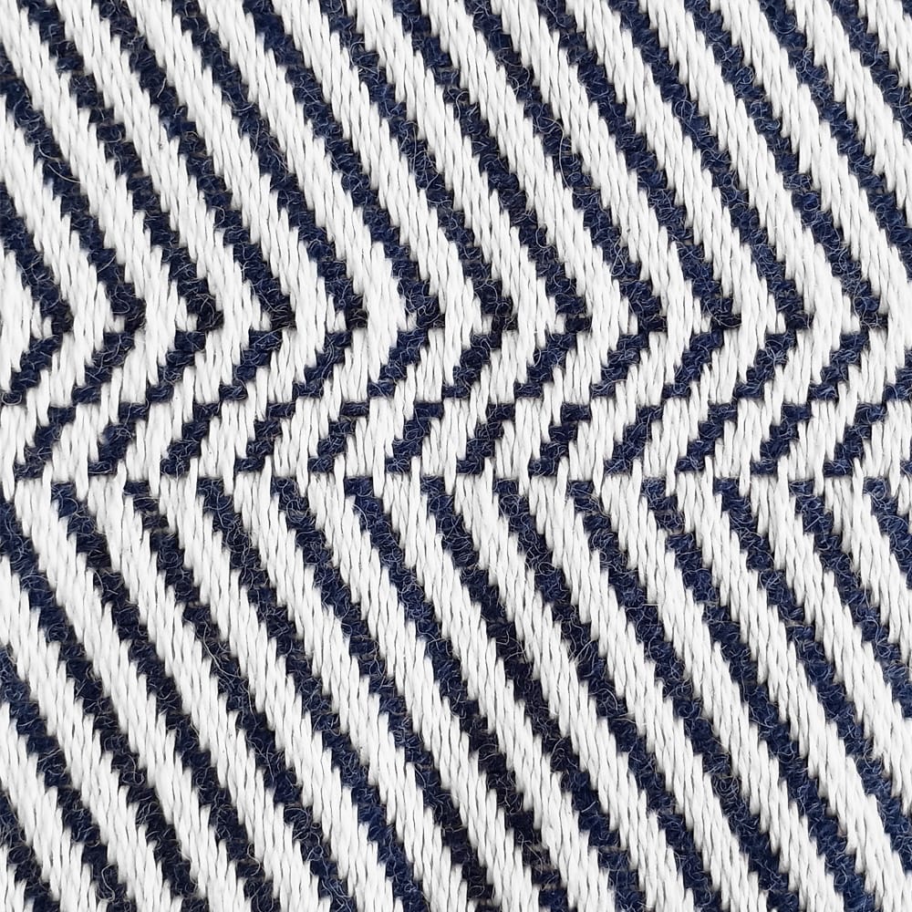 Faribault Mill 50" x 60" Limited Edition North Star Herringbone Throw - Blue