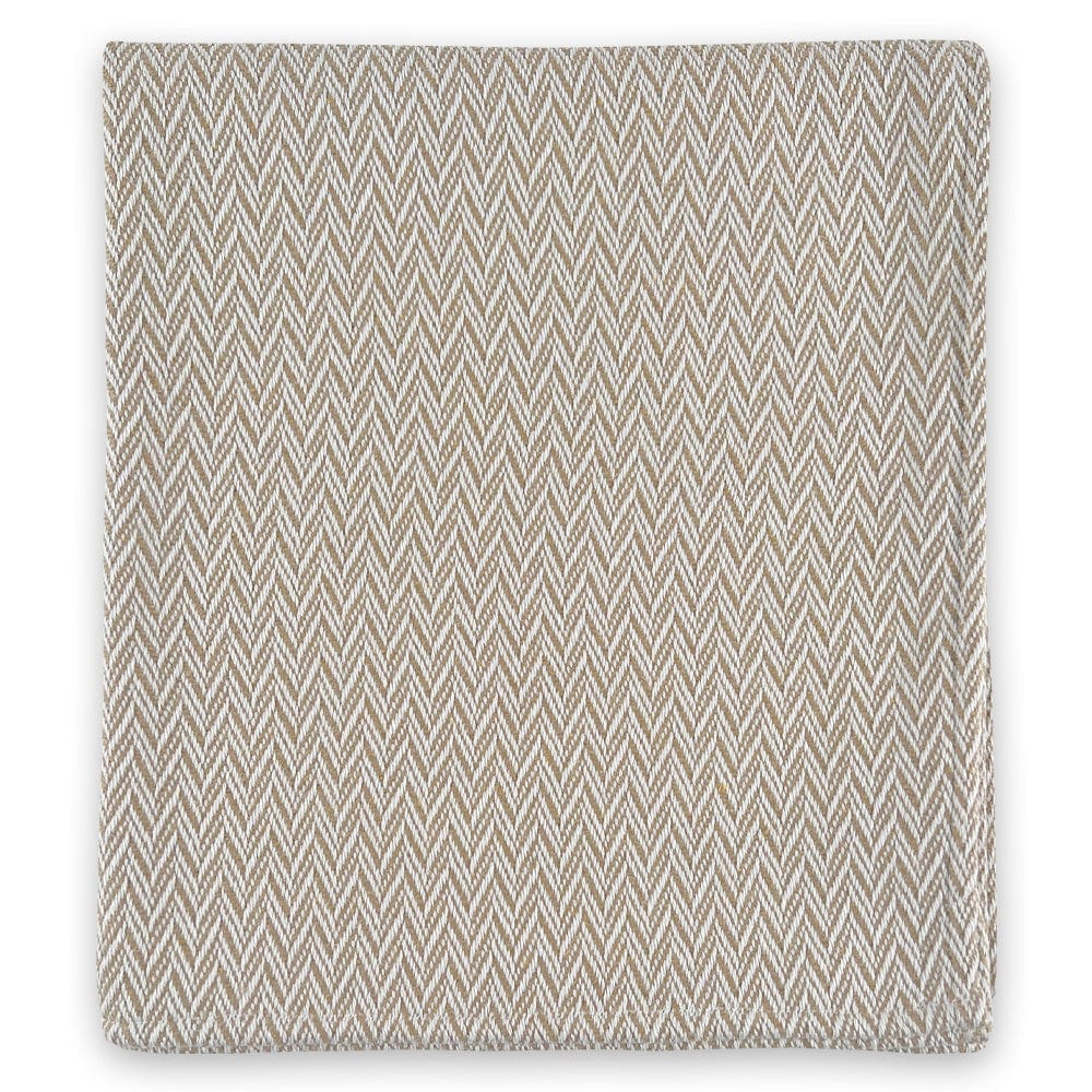 Faribault Mill 50" x 60" North Star Reverse Twill Throw - Tan
